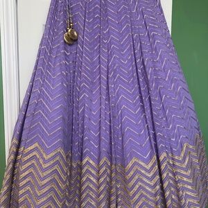 Lavender lehnga choli set